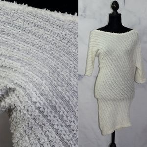 Monaco White Sequin Bodycon Dress (s)